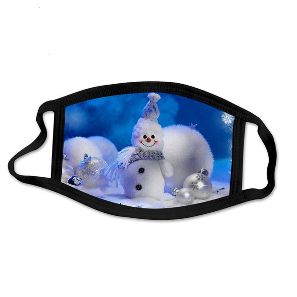 

printed design 3d fashion elk christmas snowflake xmas face anti dust mouth cover washable reusable masks