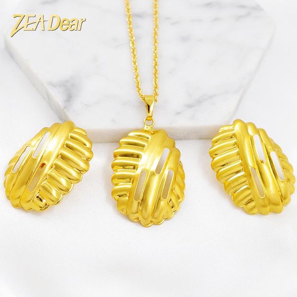 

zea dear jewelry selling jewelry set for women earrings pendant necklace dubai fashion for wedding findings, Silver