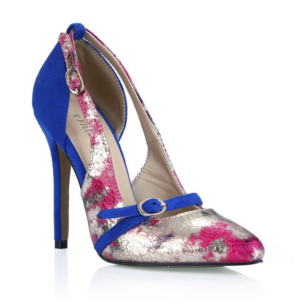 

fashion colorful women pumps dress shoes buckle strap high thin heels laides party shoes pointed toe shoes, Black