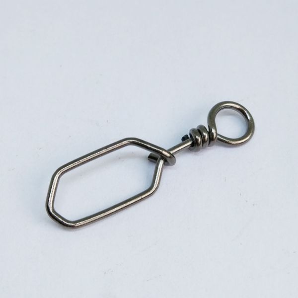 

200 pieces/lot stainless steel fishing square snap saltwater strength bass fishing tackle freshwater carp crappie fishing hook coonector