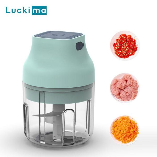 

multifuntional wireless vegetable chopper meat grinder cutter usb rechargeable mini electric garlic crusher kitche tools
