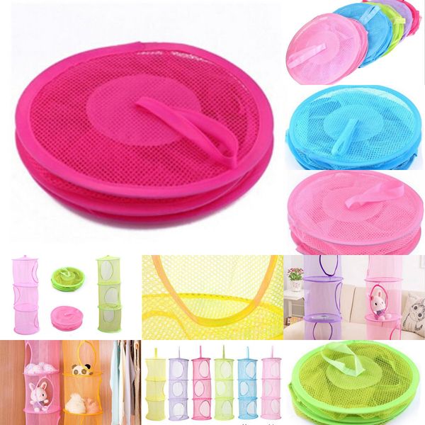 

net hanging storage 3 kids toy shelf organizer bag bedroom wall door closet organizers basket for toys 7 n1088