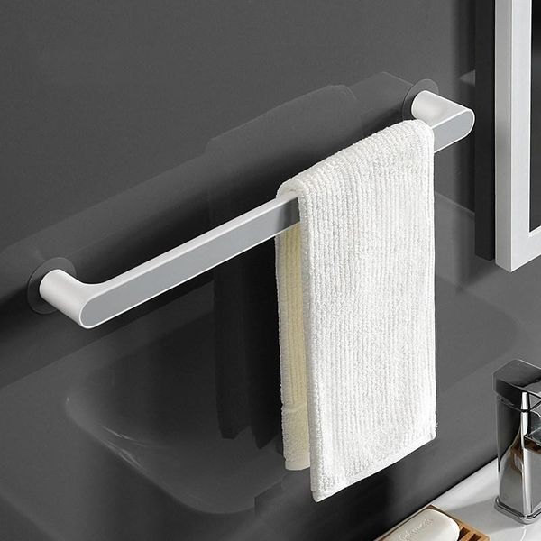 

26.5 and 46.5cm black gray bath bathroom towel rack no punch towel rail rack towel holder bathroom storage shelf