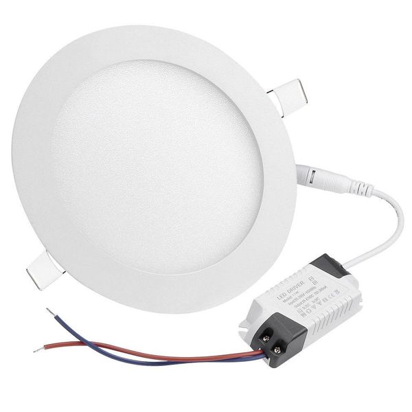

delight 10 pcs round led recessed ceiling panel down light 12w downlight lamp