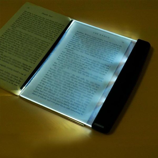 

2020 new creative flat plate led book light reading night light portable travel dormitory led desk lamp eye protect for home bedroom
