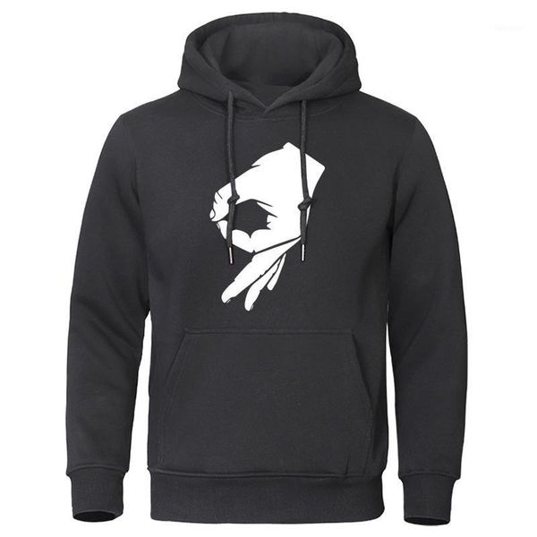 

okay hand sign hoodie finger ok men fashion pullover harajuku streetwear 2020 autumn winter hoodies warm sweatshirt1, Black