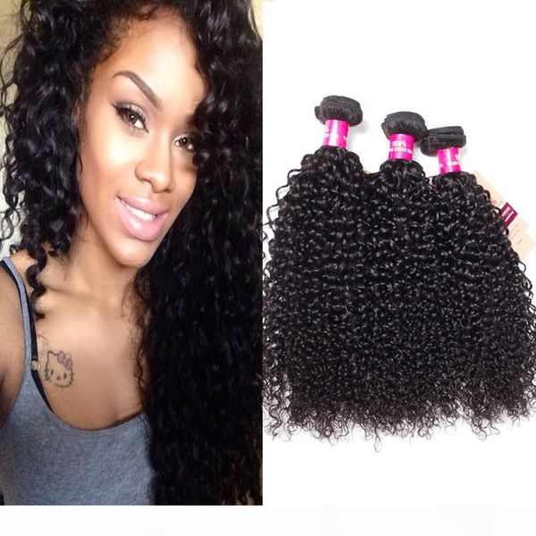 

remy brazilian straight body wave loose wave kinky curly deep wave virgin human hair bundles 100% unprocessed brazilian human hair extension, Black;brown