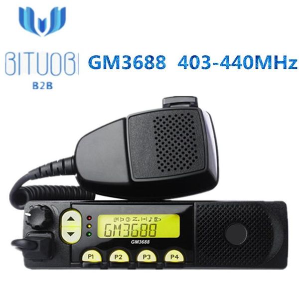 

walkie talkie gm3688 vhf uhf radio 136-162mhz 146-174mhz 403-440mhz 438-470mhz 465-495mhz 490-527mhz vehicle mouted 64 channels