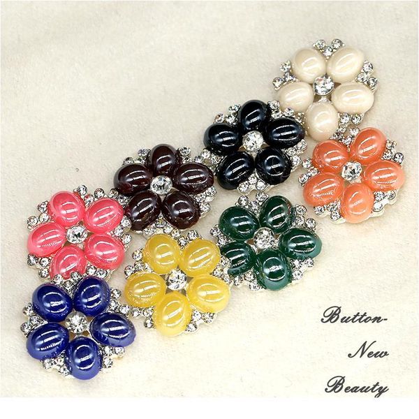 

metal silver flower pearl buttons for clothing women suit coat dress sewing decorative button garment accessories 3 bbynow, Blike;white