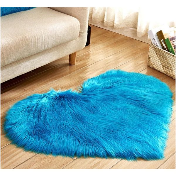 

plush heart shape mat living room office imitation wool carpet bedroom soft ho jllhwo sinabag