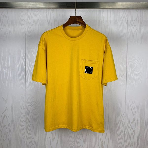 

fashion mens t shirts summer short sleeve t shirt solid color pocket decoration men women couples round neck short sleeves hip hop tee, White;black