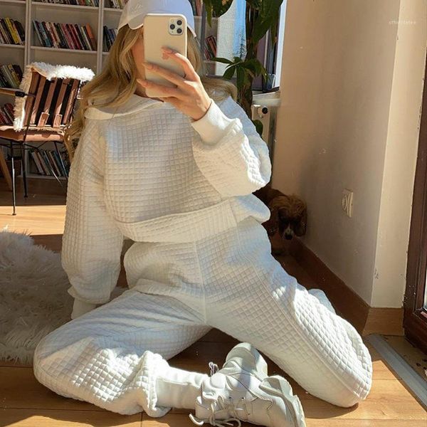 

designer tracksuits new solid color hooded sweatshirts fashion sport woman 2 piece set autumn winter womens, Gray