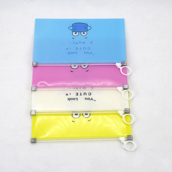 

storage clip mask bag masks case face holder square with zipper plastic yellow blue white cartoon cute waterproof dustproof 1 5lh f2