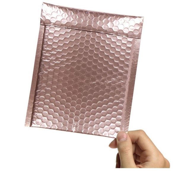 

7x9 inches pack of 25 rose gold colorful black red bubble mailers self seal waterproof cd padded envelopes gifts bag jllnyp