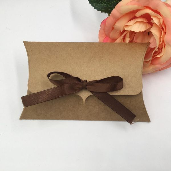 

50 шт. лот браун и черная упаковка крафт бумага для ювелирных изделий свадьба конфеты шоколад handmade подарочная коробка bbybef wrhome