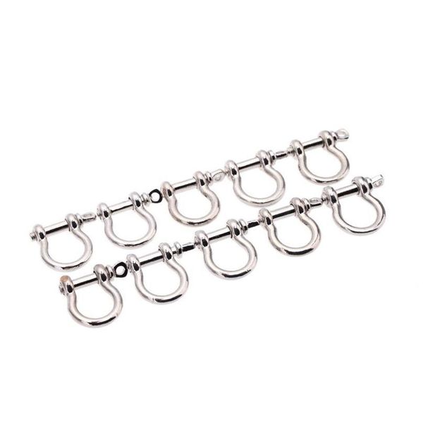 

20pcs zinc alloy u shape o shape shackle for outdoor camping hiking survival rope bracelets horseshoe buckle carabiner a qylwfd