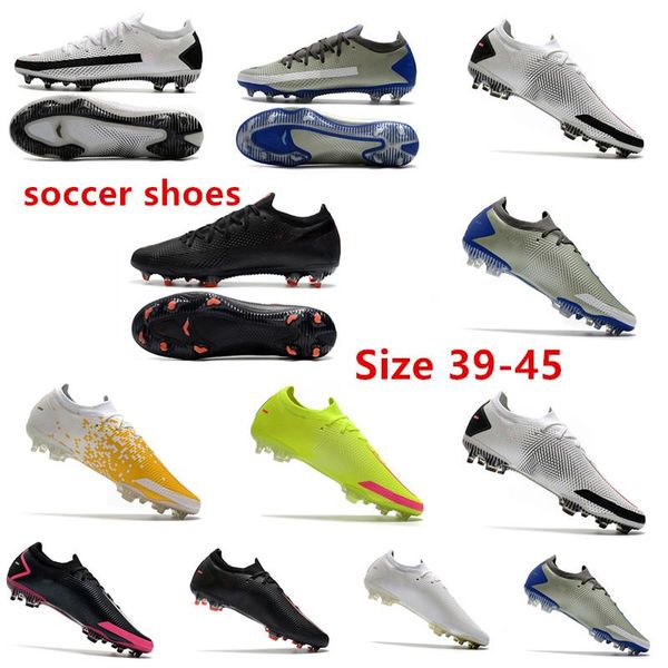 

2021 soccer cleats studs grey checks superfly elite neymar low outdoor soccer shoes ronaldo cr7 mercurial football boots size 39-45