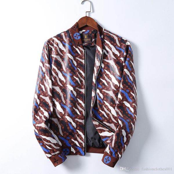 

2020 leather jacket mens zipper slim fit short hip hop casual designer motorcycle coat black biker man fashion luxury fitness cloth, Black;brown