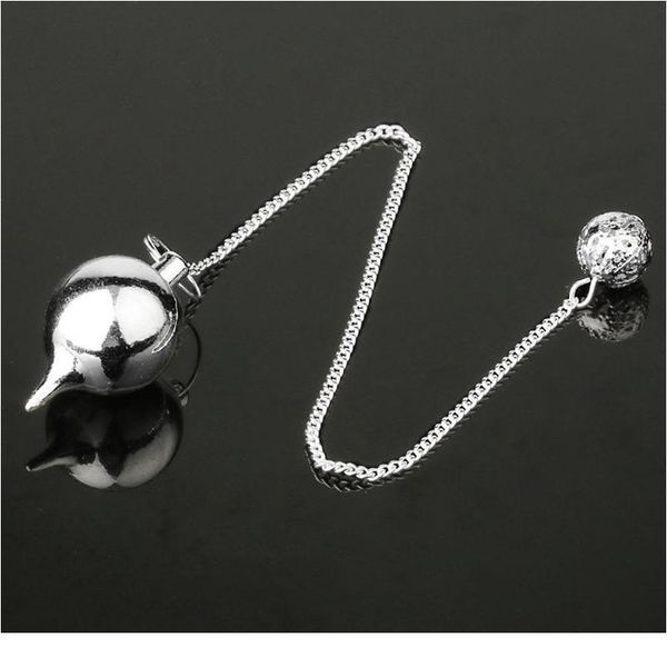 

pongt divination detachable metal pendulum for dowsing fashion simple adjustable frequency pendule divination qyltyj, Black