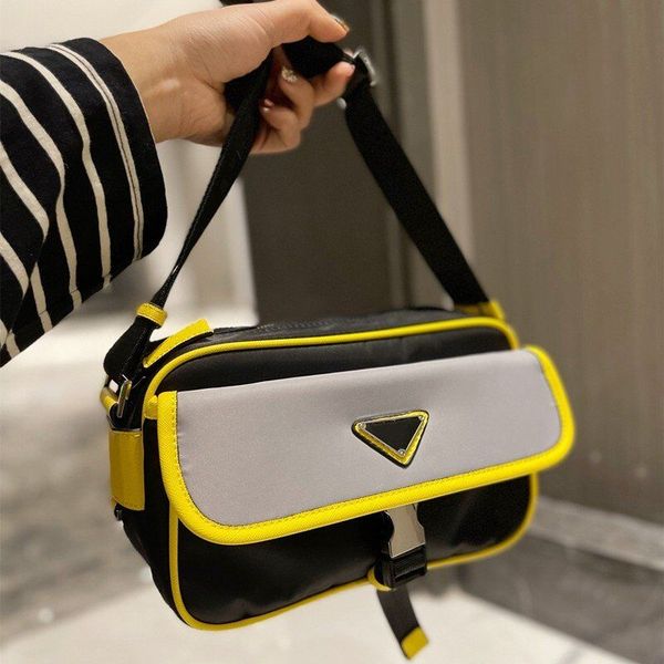 

2022 fashion crossbody bag p street sports style color block messenger bag multi-functional detachable shoulder bags fast delivery