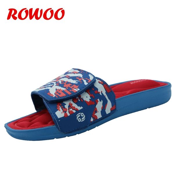 

adjustable men slippers massage slip-on cozy memory foam flip flops pool bedroom indoor camouflage house slippers shoes male t200408, Black