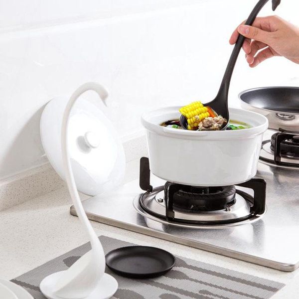 

creative swan form вертикальная пластиковая длинная ручка ложка с лоткой многоцелевой кухонной посуды портативный материал кухонные инструме