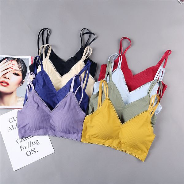 

3Pieces/Lot Lace Bralette Bras For Women Seamless Underwear Padded Brassiere Female Bra Sexy Lingerie Push Up Bra, Blue