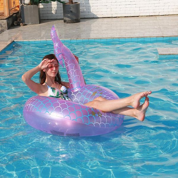 

110110 cm inflatable swimming ring suit for adults children swim circle pool float water seat summer raft water beach toys play wmtcrx