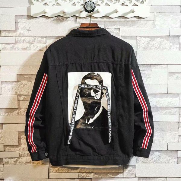 

denim jacket men korean trend spring autumn 2020 fashion casual clothes men's handsome young teenager students denim jacket1, Black;brown