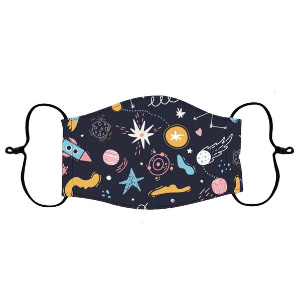 

2021 cloth type children's mask cotton washable dust-proof planet cartoon star river plug-in filter 8asw1n