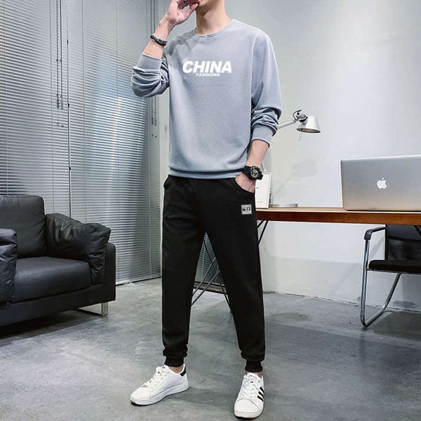 

suit 2020 new style of autumn men's clothes, Gray