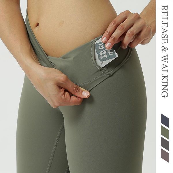 

r&w women calf pants sports leggings hiit high exercise fitness pocket hip up legging jogger womens squat proof pants pocket1, White;red