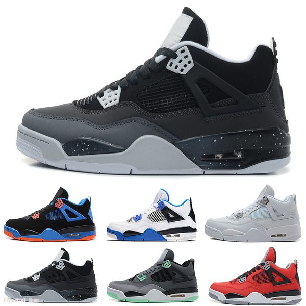 

2021 new 4 4s union noir guava ice jump men shoes sail mushroom neon metallic purple basketball sneakers black cat bred trainers 40-47, White;red