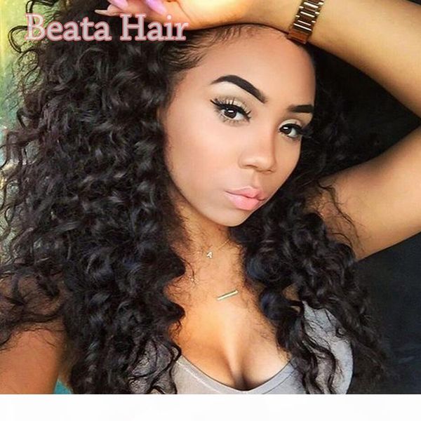 

virgin brazilian human hair afro kinky curly full lace wigs lace front human hair wigs for black women, Black;brown