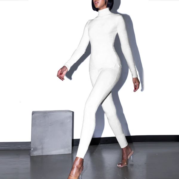 

early autumn solid color sports t-shirt tights medium length white long sleeve urban leisure suit women's 8396 swimsuit bandage bathing