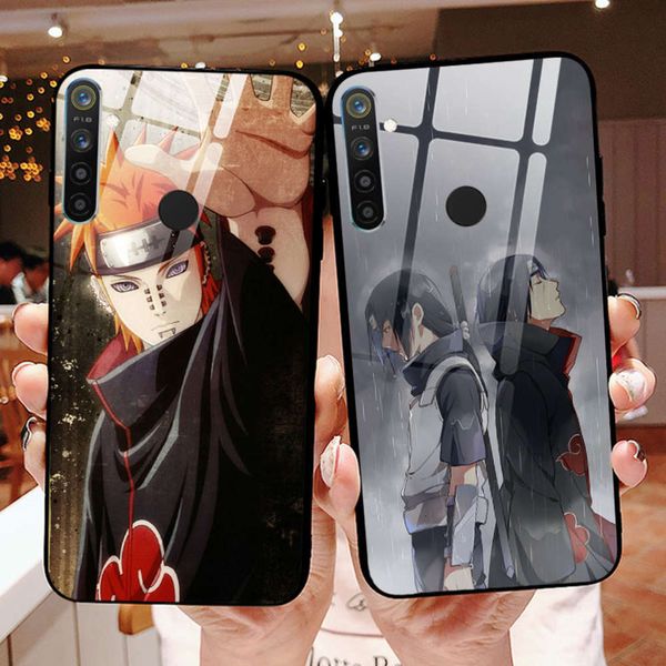 

realmeq mobile phone shell animation naruto realme5pro anti falling glass mirror realmext ultra thin protective cover realmex5 personali