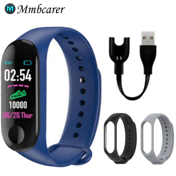 

m3plus wristband, additional belt, heart rate activity, smart sports watch and pro m3 plus trac