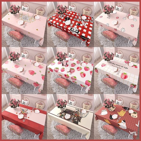 

tablecloth desk ins student net red pvc nordic cloth girl heart waterproof oil proof tea table