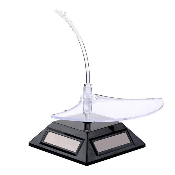 

illuminated solar rotating jewelry stand glasses display stand 7 color lamp display jewelry pgraphy black, Pink;blue