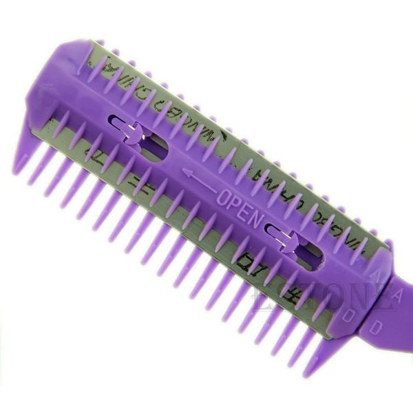 

professional scissor home diy hair razor comb hairdressing thinning trimmer punk professional jlliim, Silver