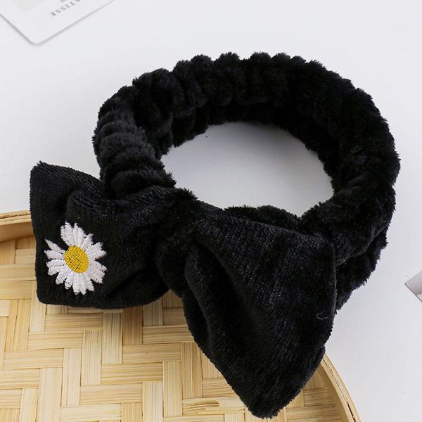 

2020 новый цветок лук кораллов бархат мягкий оголовье для женщин девушки стиральные лица волос держатель для волос для волос тюрбан модные в, Black;brown