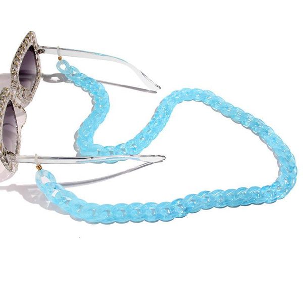 

flatfoosie 72cm fashion summer style sunglasses chain solid color transparent acrylic glasses chain adjustable neck lanyards h bbyzqc