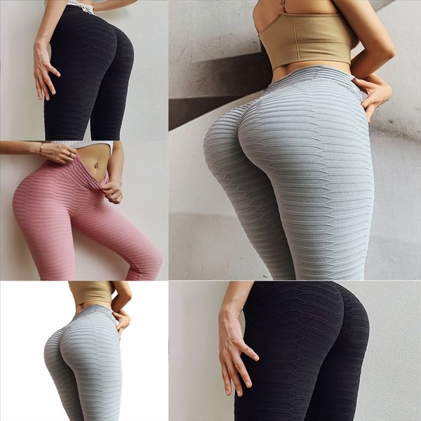

hfl seamless elastic waist pants high yoga push up hip sport leggings women running tights woman yoga pant gym sportswear tie-dye women