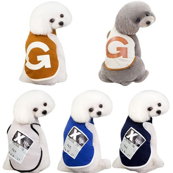 

dog apparel summer clothes sports vest pet t shirt for cats cool small medium dogs costume outfit 30