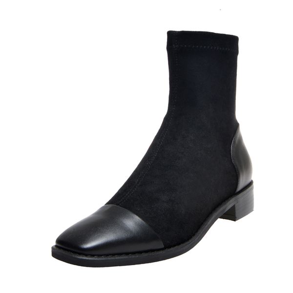 

women 2021 stretched flannel+ outdoor and america online female boots all games kbhd, Black