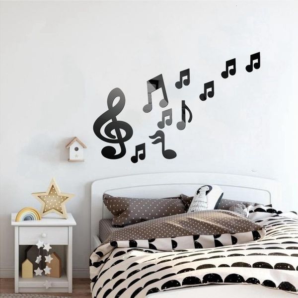 

acrylic mirror wall stickers bedroom tv 3d wall stickers note background stickers diy art wall decor
