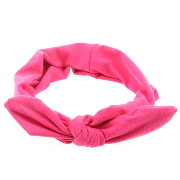 

women's knotted bow rabbit ears headbands yoga sports elastic hair bands turban 10 colors female girls hair accessories headwear q bbyb