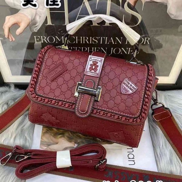 

2022 factory wholesale 388 early spring heavy industry printing trendy women's oblique backpack qo0b