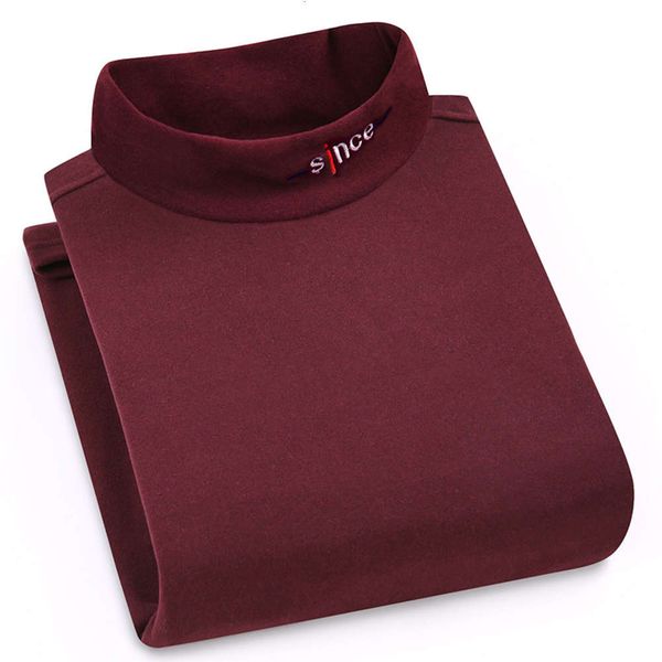 

quality men's winter cotton high neck pullover jumper sweater mens turtleneck fashion keep warm8uy, Black