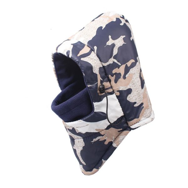 

camouflage headgear for men in autumn and winter, Black;green